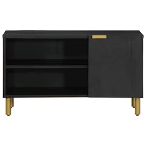 TV skříňka černá 80 x 33 x 46 cm kompozitní dřevo - obrázek 3