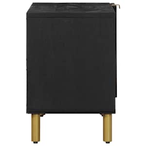 TV skříňka černá 80 x 33 x 46 cm kompozitní dřevo - obrázek 4