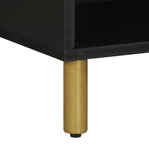 TV skříňka černá 80 x 33 x 46 cm kompozitní dřevo - obrázek 9