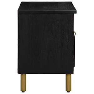 TV skříňka černá 80 x 33 x 46 cm kompozitní dřevo - obrázek 4