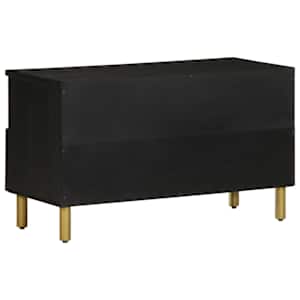 TV skříňka černá 80 x 33 x 46 cm kompozitní dřevo - obrázek 5