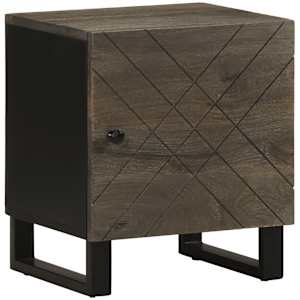 vidaXL &ouml;&ouml;kapp, must, 40 x 33 x 46 cm, mangopuit