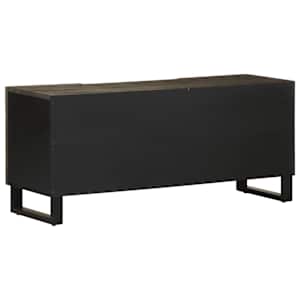 TV skříňka černá 105x33x46 cm masivní mangovníkové dřevo - obrázek 5