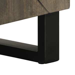 TV skříňka černá 105x33x46 cm masivní mangovníkové dřevo - obrázek 8