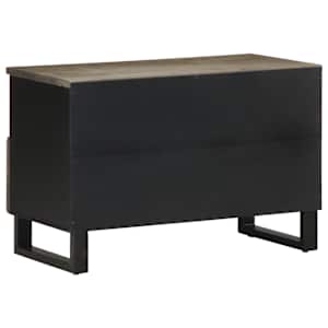 TV skříňka černá 70 x 33 x 46 cm masivní mangovníkové dřevo - obrázek 5
