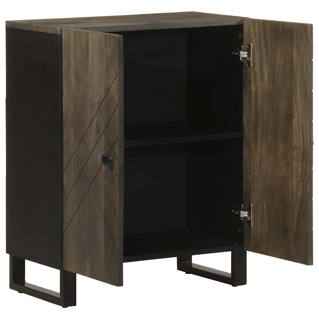 Thumbnail - vidaXL Sideboard Schwarz 60x33x75 cm Massivholz Mango