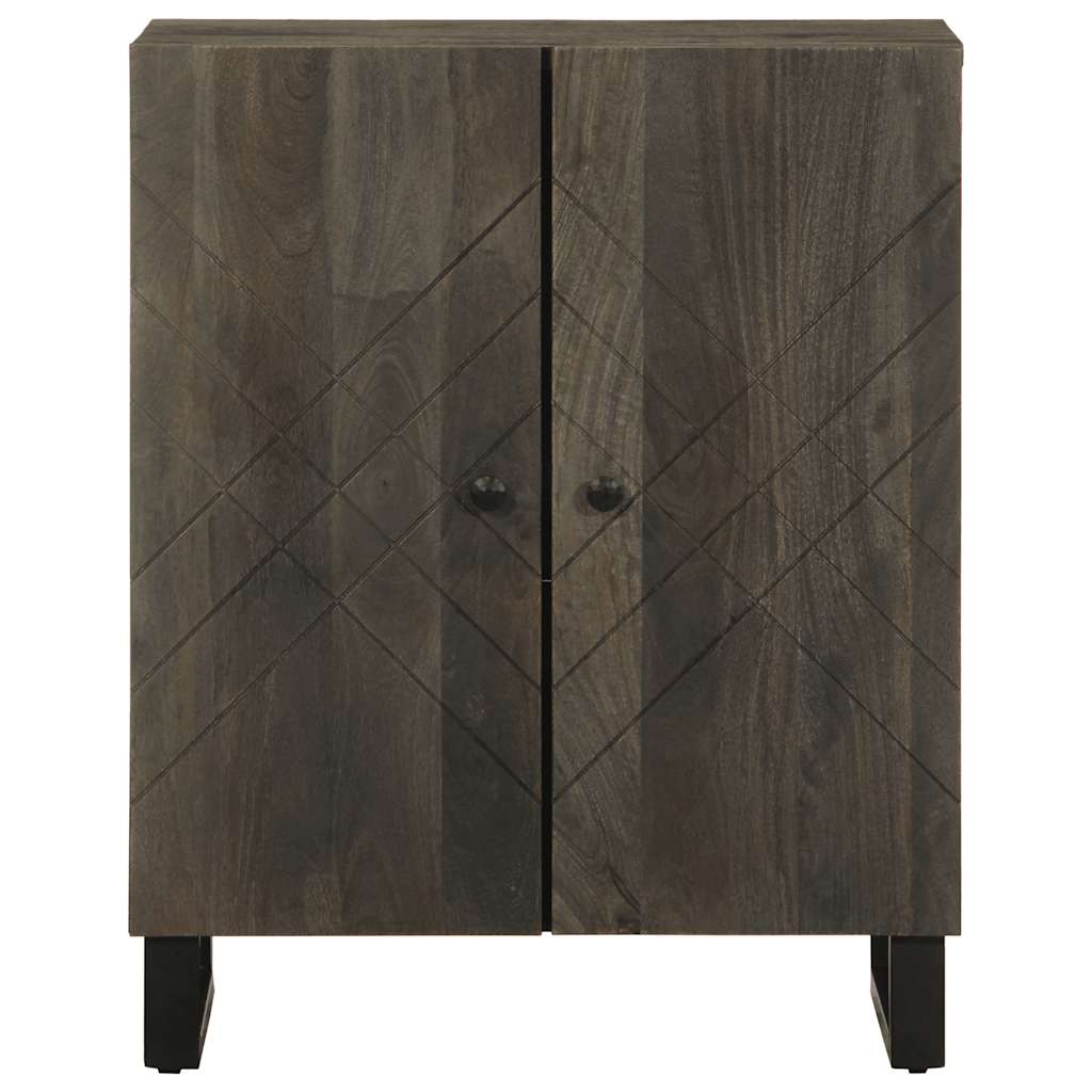 Thumbnail - vidaXL Sideboard Schwarz 60x33x75 cm Massivholz Mango
