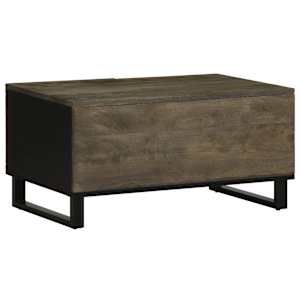Konferenční stolek černý 80x50x40 cm masivní mangovníkové dřevo - obrázek 5