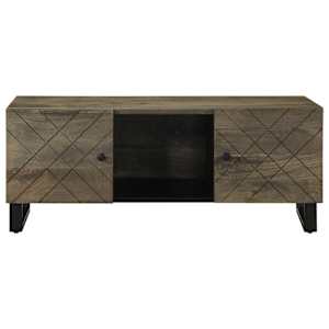 Konferenční stolek černý 100 x 54 x 40 cm masivní mangovník - obrázek 3