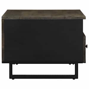 Konferenční stolek černý 80x54x40 cm masivní mangovníkové dřevo - obrázek 4