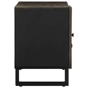 TV skříňka černá 105x33x46 cm masivní mangovníkové dřevo - obrázek 4