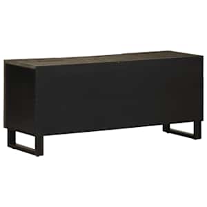 TV skříňka černá 105x33x46 cm masivní mangovníkové dřevo - obrázek 5