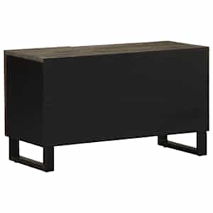 TV skříňka černá 80 x 33 x 46 cm masivní mangovníkové dřevo - obrázek 5