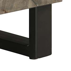 TV skříňka černá 80 x 33 x 46 cm masivní mangovníkové dřevo - obrázek 9