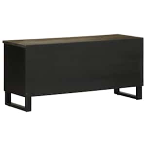 TV skříňka černá 100 x 33 x 46 cm masivní mangovníkové dřevo - obrázek 5