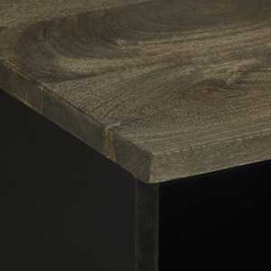 TV skříňka černá 100 x 33 x 46 cm masivní mangovníkové dřevo - obrázek 6