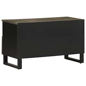TV skříňka černá 80 x 33 x 46 cm masivní mangovníkové dřevo - obrázek 5