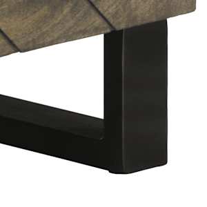 TV skříňka černá 80 x 33 x 46 cm masivní mangovníkové dřevo - obrázek 9
