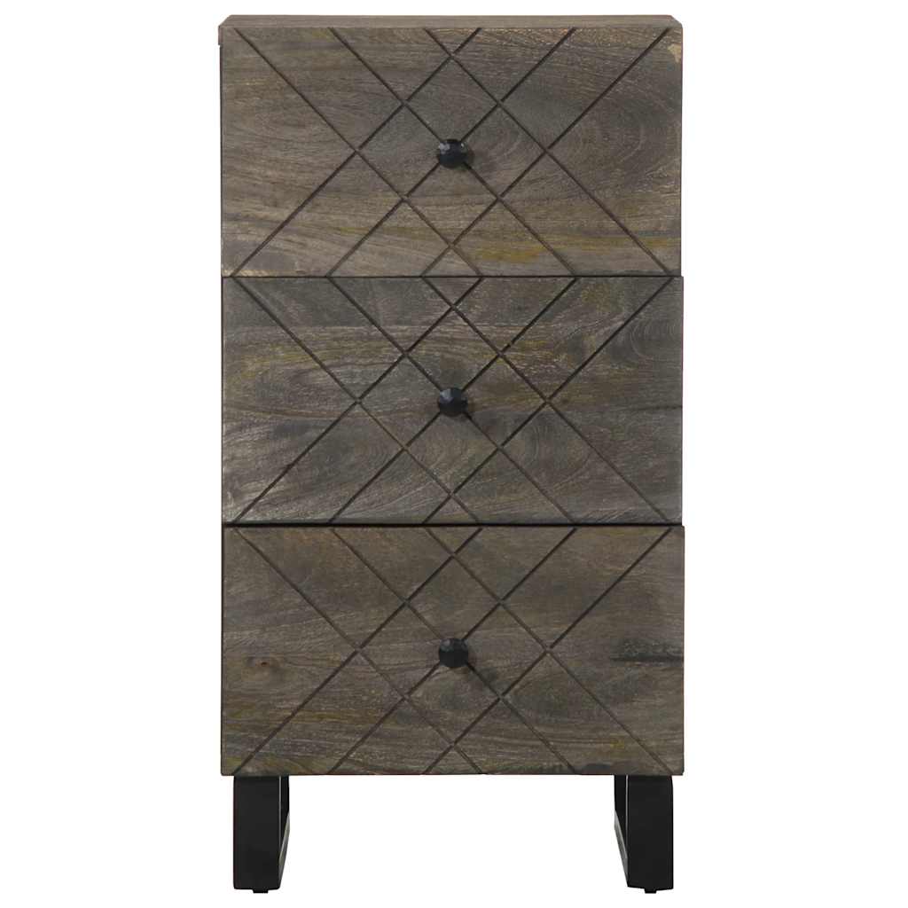 Thumbnail - vidaXL Sideboard Schwarz 40x33x75 cm Massivholz Mango