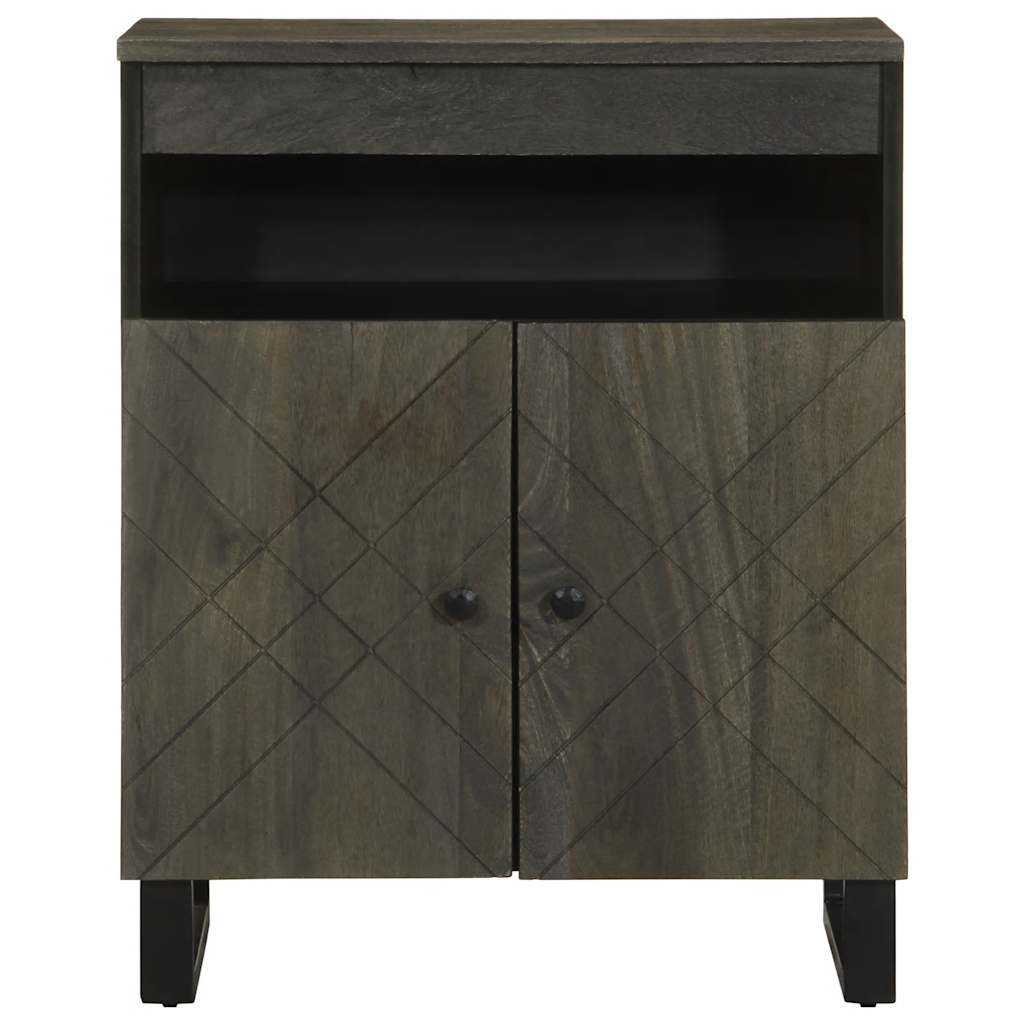 Thumbnail - vidaXL Sideboard Schwarz 60x33x75 cm Massivholz Mango