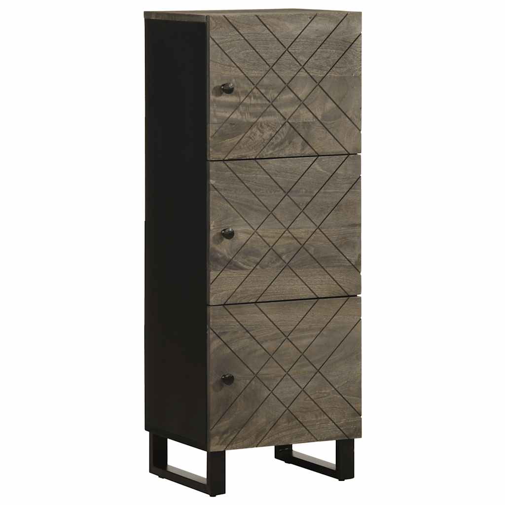 vidaXL Skříň highboard černá 40x33x110 cm masivní mangovníkové dřevo