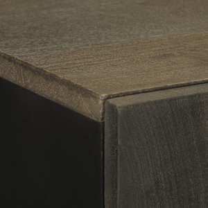 Skříň highboard černá 60x33x100 cm masivní mangovníkové dřevo - obrázek 6