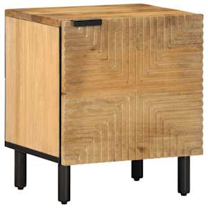 vidaXL &Ouml;&ouml;kapp Pruun 40x33x46 cm T&auml;ispuidust Mango