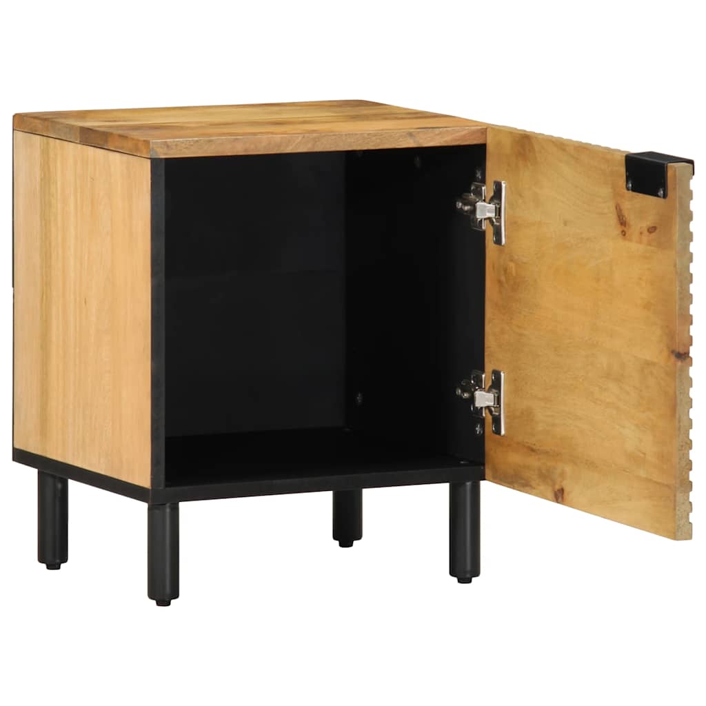 vidaXL Nachtkastje 40x33x46 cm massief mangohout bruin afbeelding