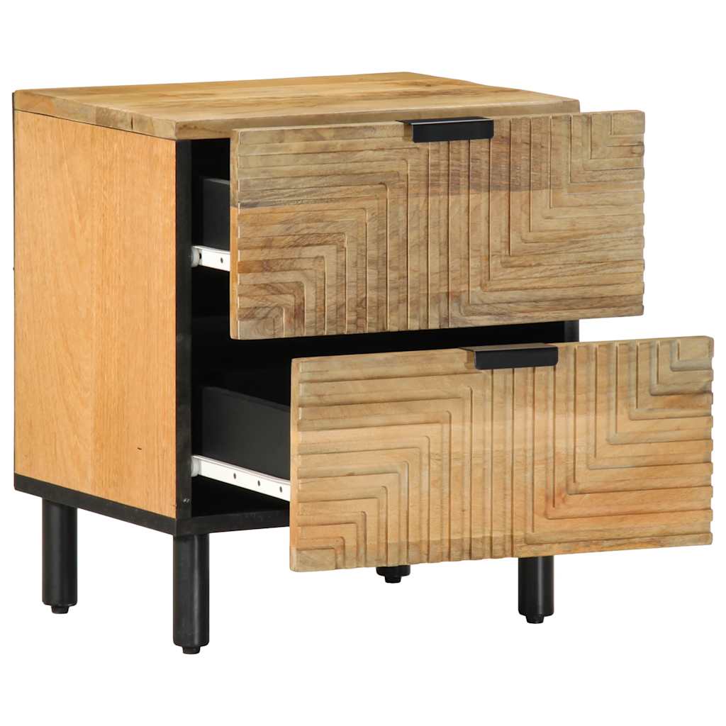 vidaXL Noptiera maro 40x33x46 cm lemn masiv de mango