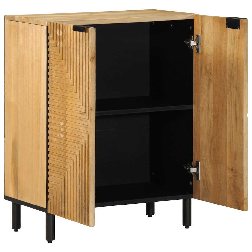 vidaXL Sideboard Braun 60x33x75 cm Massivholz Mango