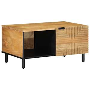 vidaXL Diivanilaud Pruun 80x50x40 cm T&auml;ispuidust Mango