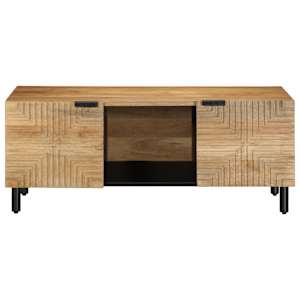Konferenční stolek hnědá 100x54x40cm masivní mangovníkové dřevo - obrázek 3