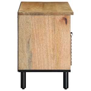 TV skříňka hnědá 100x33x46 cm Masivní dřevo Mango - obrázek 4