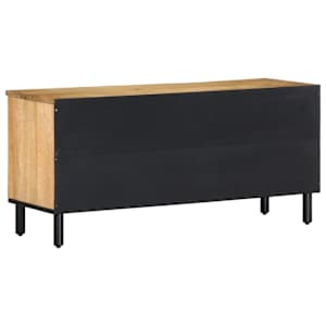 TV skříňka hnědá 100x33x46 cm Masivní dřevo Mango - obrázek 5