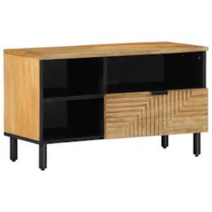 TV skříňka hnědá 80x33x46 cm Masivní dřevo Mango