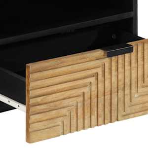TV skříňka hnědá 80x33x46 cm Masivní dřevo Mango - obrázek 7