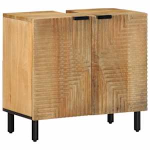 vidaXL vannitoa valamukapp pruun 62x33x58 cm t&auml;ispuidust mango