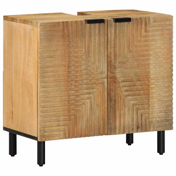 vidaXL vannitoa valamukapp pruun 62x33x58 cm t&auml;ispuidust mango