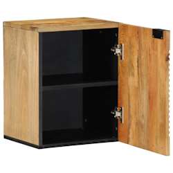 vidaXL Arm&aacute;rio suspenso para WC 38x33,5x48cm mangueira maci&ccedil;a castanho