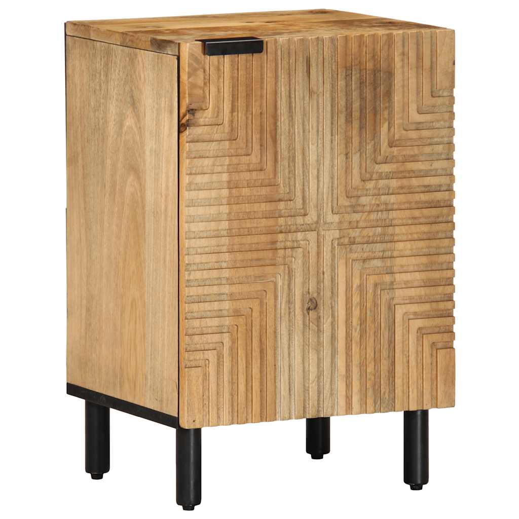 vidaXL Badschrank Braun 38x33,5x58 cm Massivholz Mango