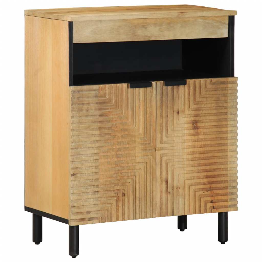 vidaXL Sideboard Braun 60x33x75 cm Massivholz Mango