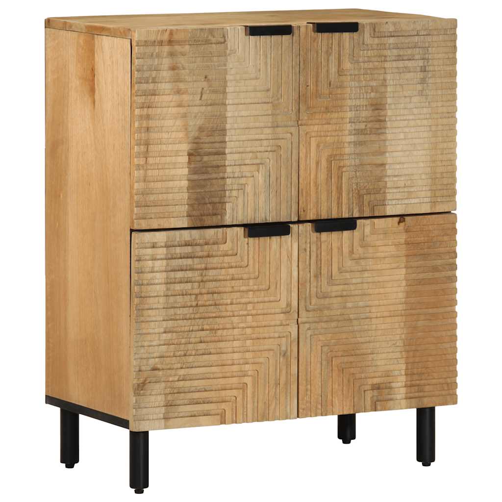 vidaXL Sideboard Braun 60x33x75 cm Massivholz Mango