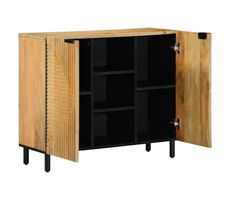 vidaXL Skjenk brun 90x33x75 cm heltre mango