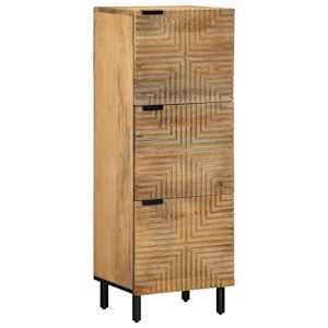vidaXL Highboard Pruun 40x33x110 cm T&auml;ispuidust Mango