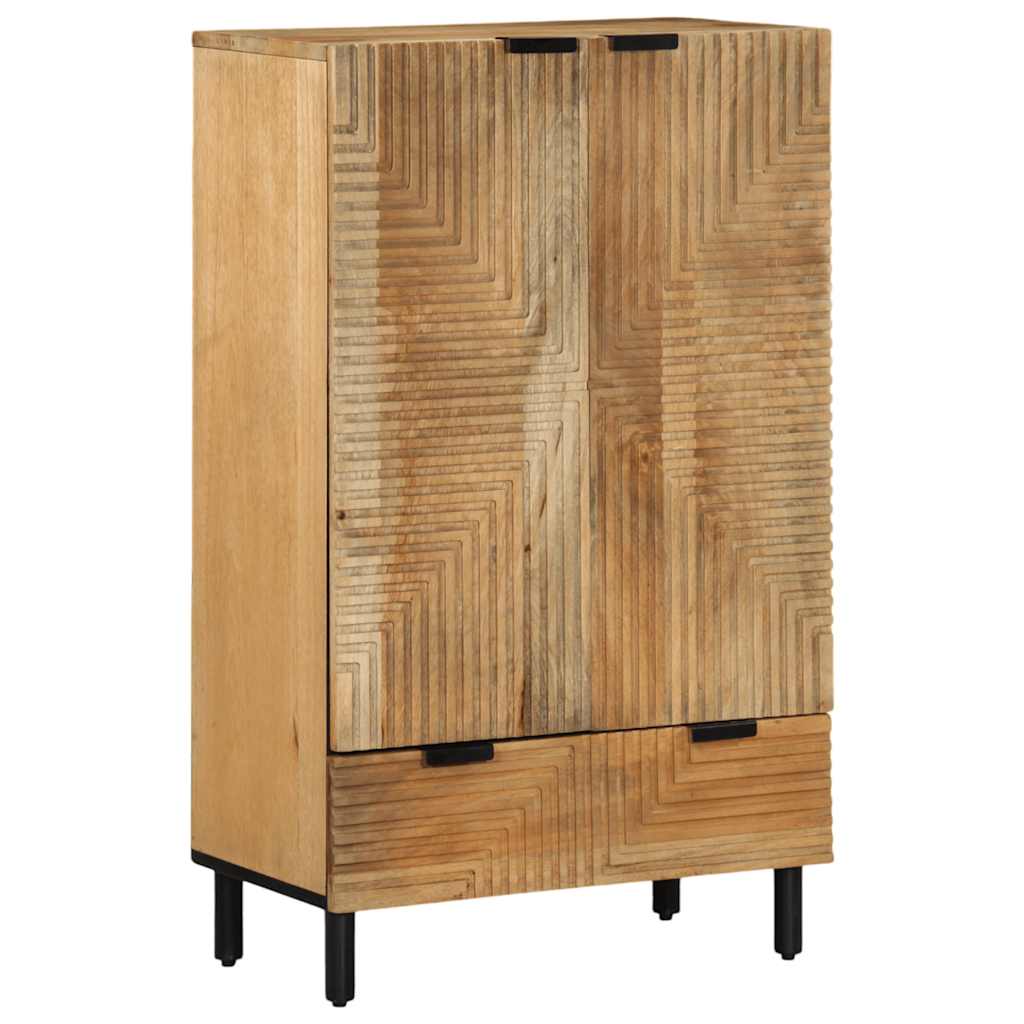 vidaXL Skříň highboard hnědý 60x33x100 cm masivní mangovníkové dřevo