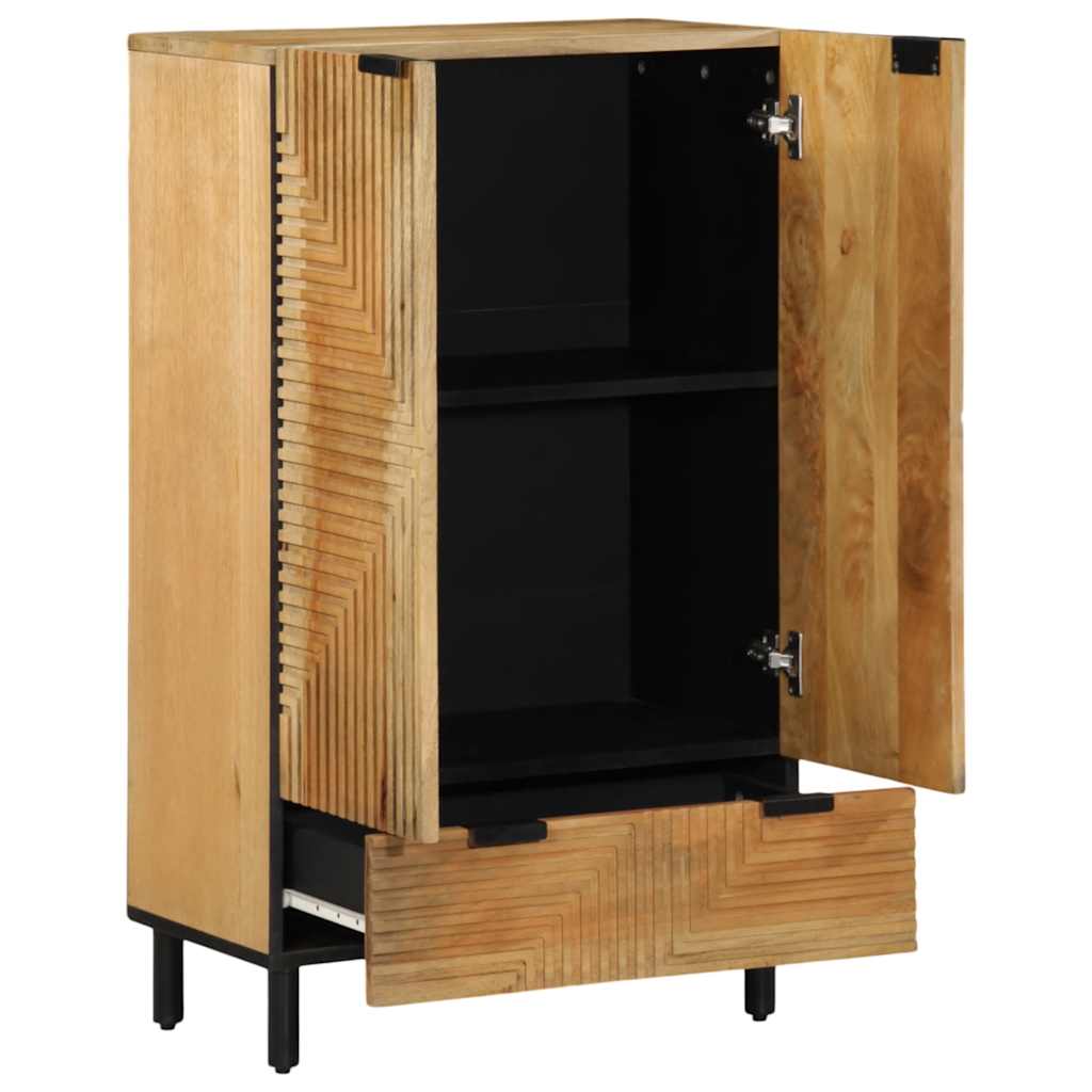 vidaXL barna tömör mangófa magasszekrény 60 x 33 x 100 cm