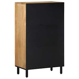 Skříň highboard hnědý 60x33x100 cm masivní mangovníkové dřevo - obrázek 5