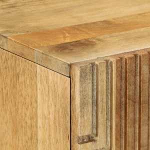Skříň highboard hnědý 60x33x100 cm masivní mangovníkové dřevo - obrázek 6