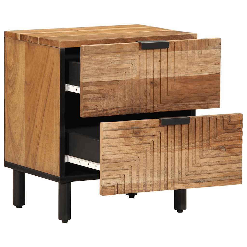vidaXL Nachtkastje 40x33x46 cm Massief hout Acacia