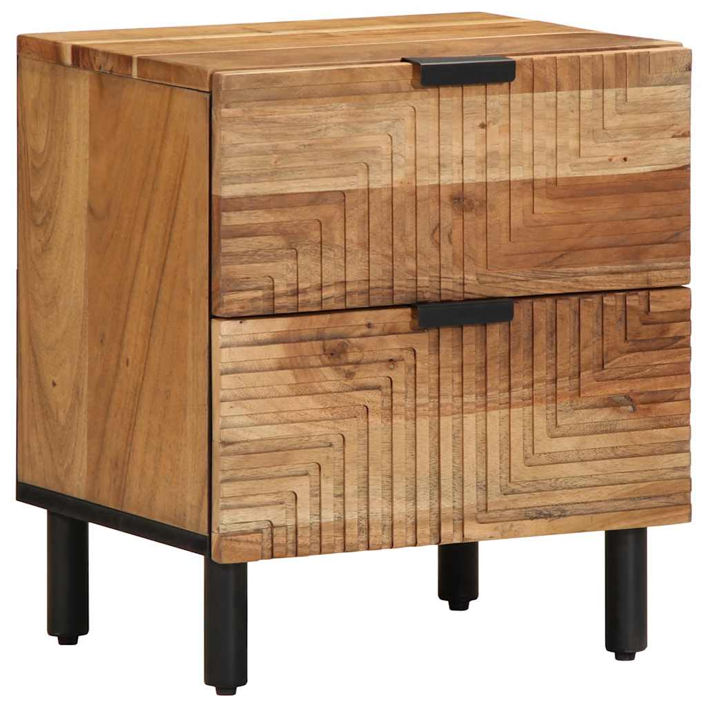 vidaXL Nachtkastjes 2 stuks 40x33x46 cm Massief hout Acacia
